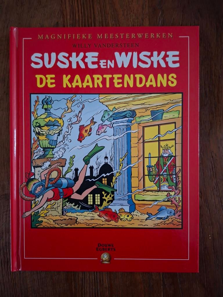 Suske en wiske de kaartendans met harde kaft boek stripboek, Eén stripboek, Ophalen of Verzenden, Zo goed als nieuw