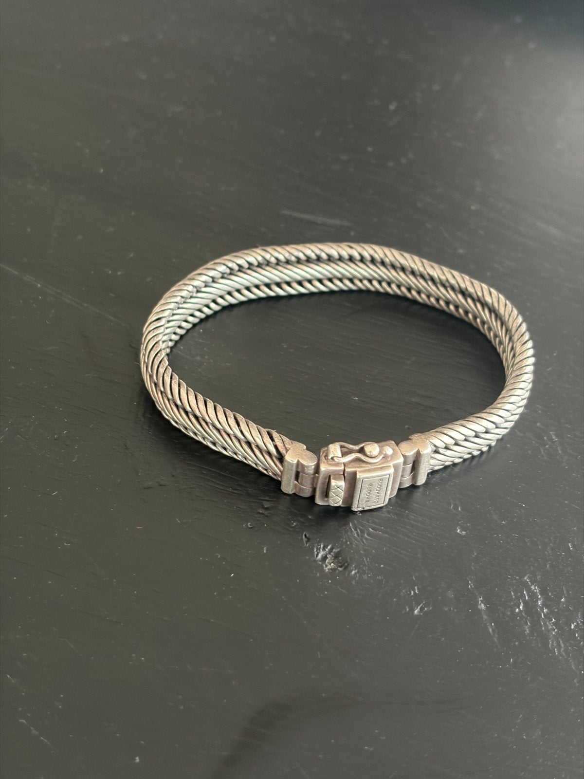 Buddha to Buddha armband zilver, Sieraden, Tassen en Uiterlijk, Armbanden, Ophalen of Verzenden, Zo goed als nieuw, Zilver