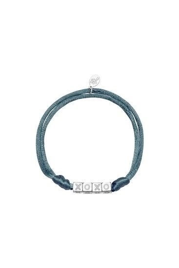 Armband satin kisses - Blauw, Sieraden, Tassen en Uiterlijk, Info@medase.nl, Blauw, Medase, Nieuw