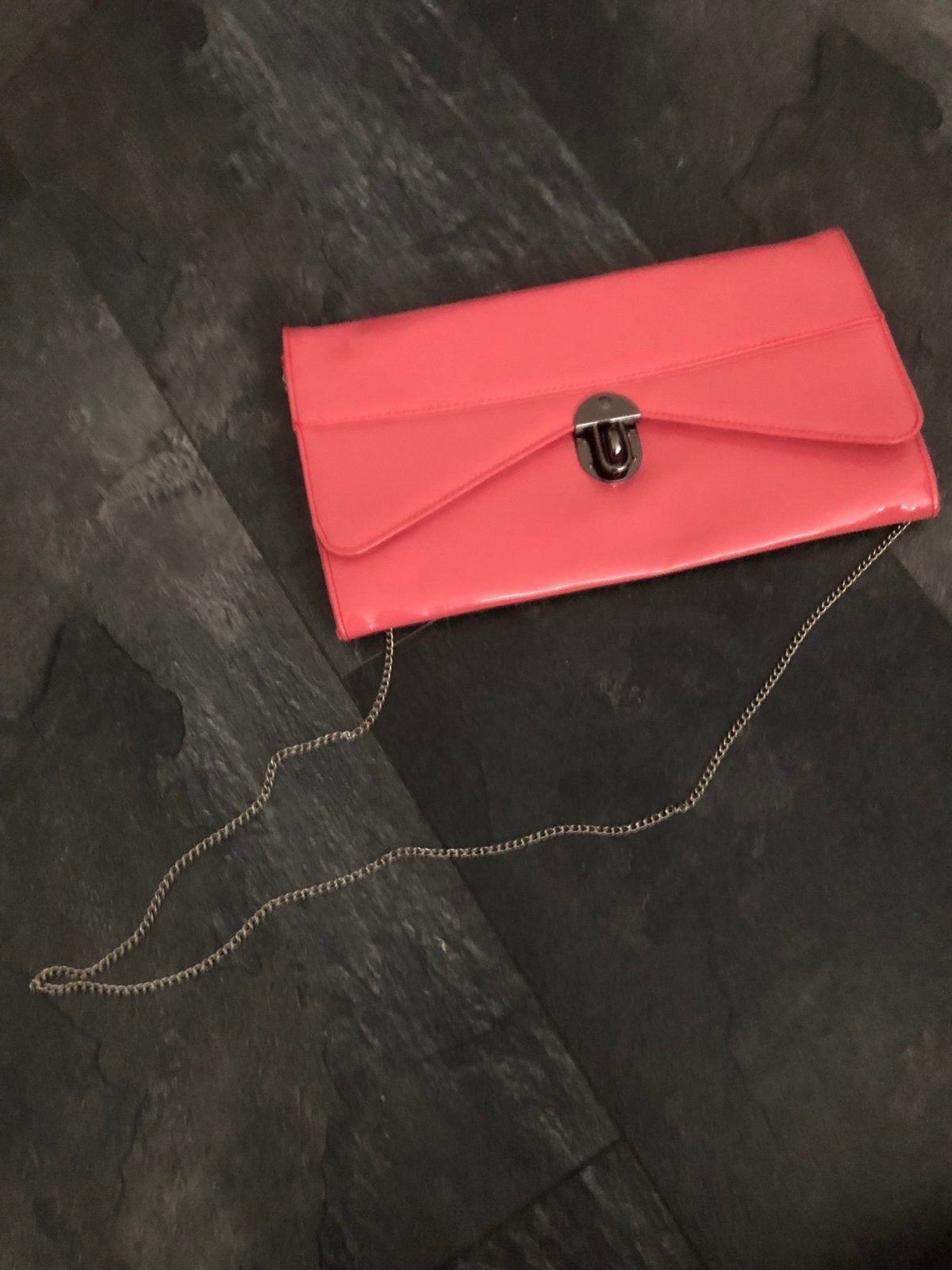 Roze avondtasje met ketting, Ophalen, Gebruikt, Roze, Avondtasje