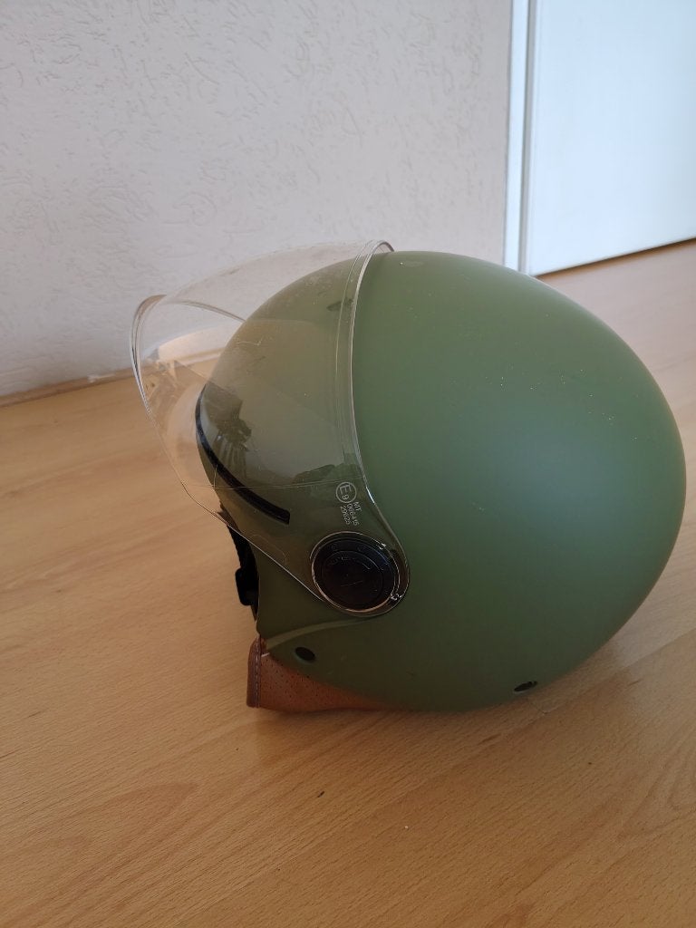 Scooter helm maat L groen, Ophalen, Gebruikt, Large