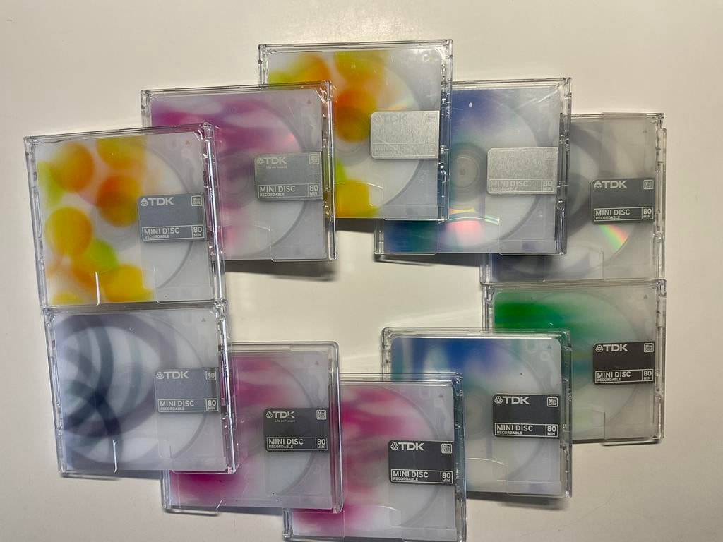 Minidisc’s  TDK COLOR ( nieuwste ). 80 minuten, Audio, Tv en Foto, Walkmans, Discmans en Minidiscspelers, Ophalen of Verzenden