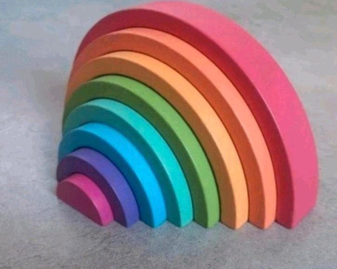 Houten regenboog speelset - nieuw, Kinderen en Baby's, Speelgoed | Houten speelgoed, Ophalen of Verzenden, Nieuw