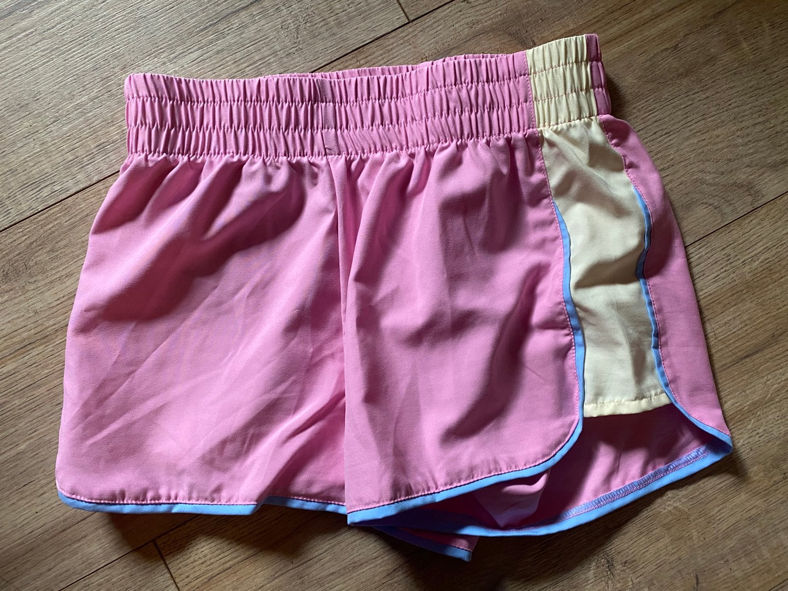 Roze met gele sportbroek dames, Nieuw, Ophalen of Verzenden, Maat 34 (XS) of kleiner, Hardlopen of Fietsen
