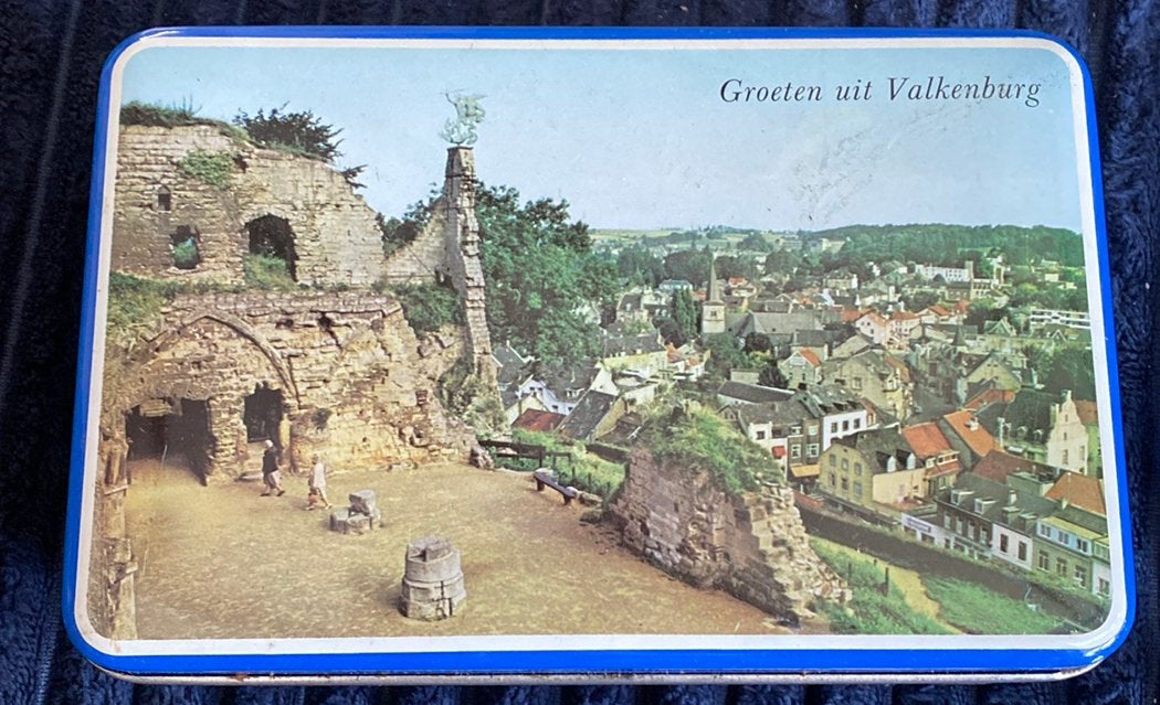 Koekblikje Valkenburg, Ophalen of Verzenden, Gebruikt, Koek(jes)