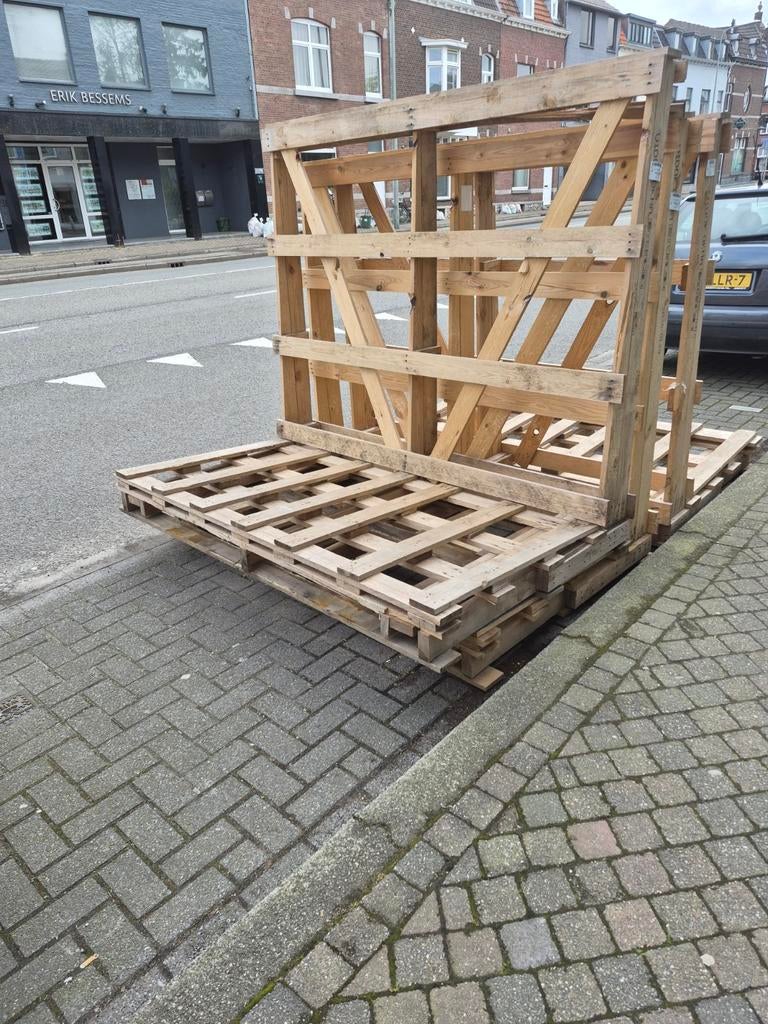 3 kozijnen paletten, Ophalen of Verzenden, 50 mm of meer, Pallet, Minder dan 200 cm