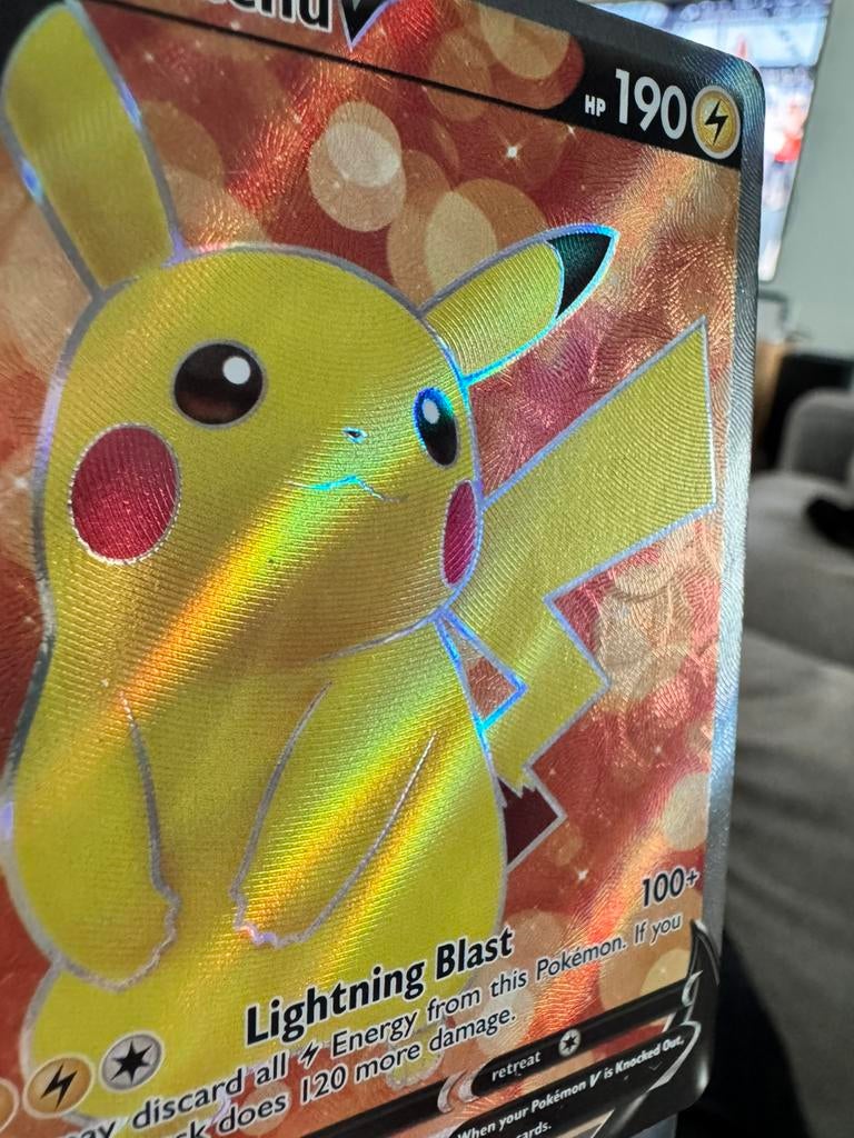 Pikachu V Full Art Pokémon Kaart (157/172), Ophalen of Verzenden, Nieuw, Speelkaart(en)