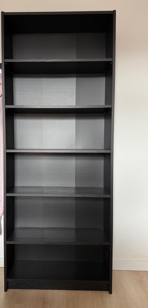 Ikea billy boekenkast zwart, Ophalen, 200 cm of meer, 50 tot 100 cm, Zo goed als nieuw