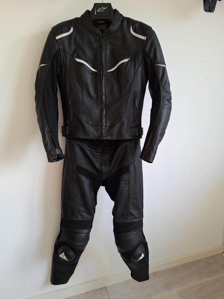 Leren motorpak | Tweedelig | Maat 38, Ophalen of Verzenden, Tweedehands, Dames, Combipak
