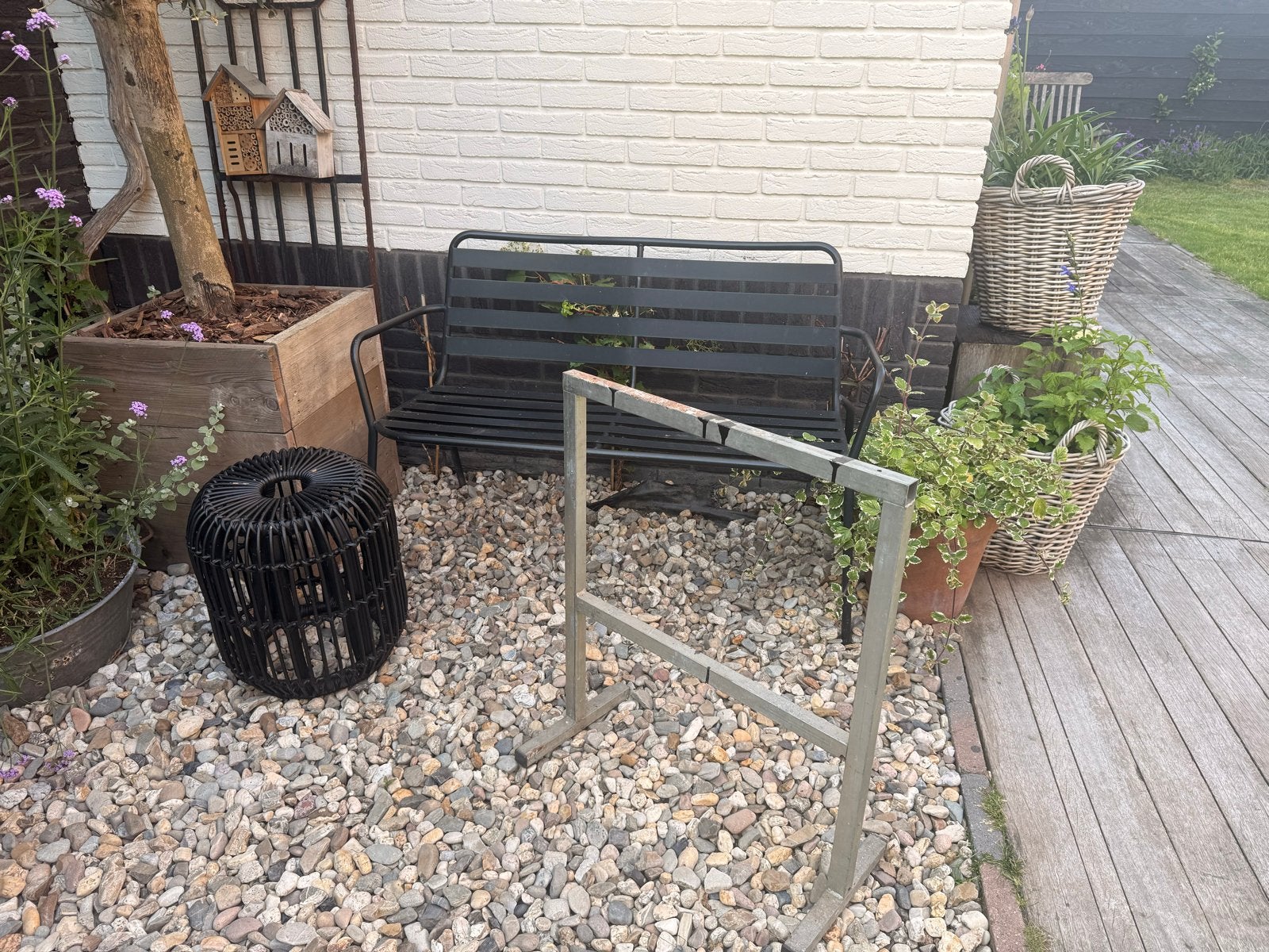 4 metalen schragen, 70x60 cm, Ophalen, Gebruikt, Overige typen