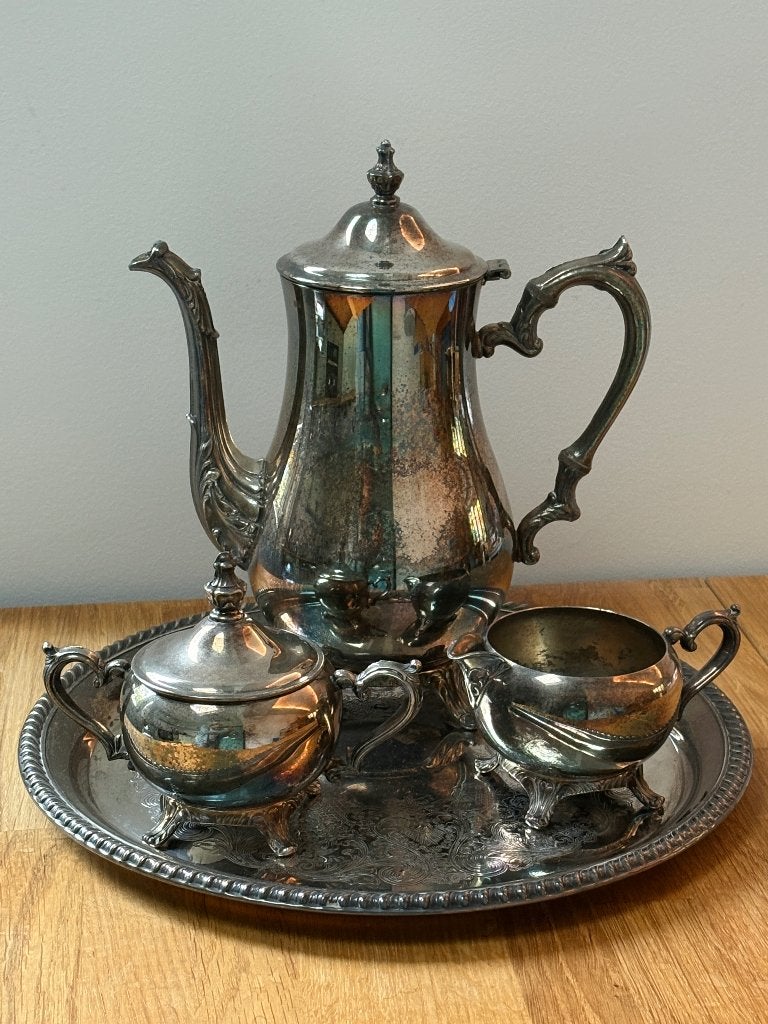Vintage koffieservies van International Silver Company, Ophalen of Verzenden