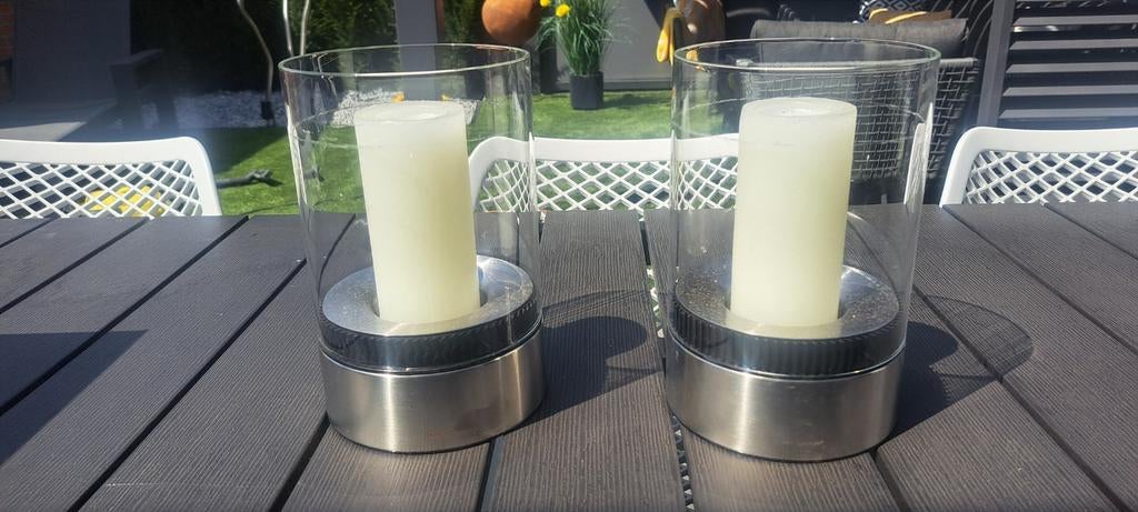 Blomus Amilio Windlicht rvs 2 stuks, Ophalen of Verzenden, Metaal