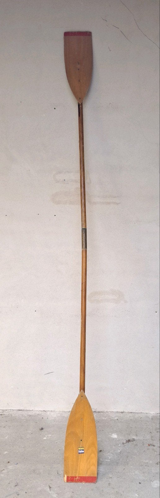 Houten roeipeddel, Ophalen, Gebruikt, Dubbelbladige peddel