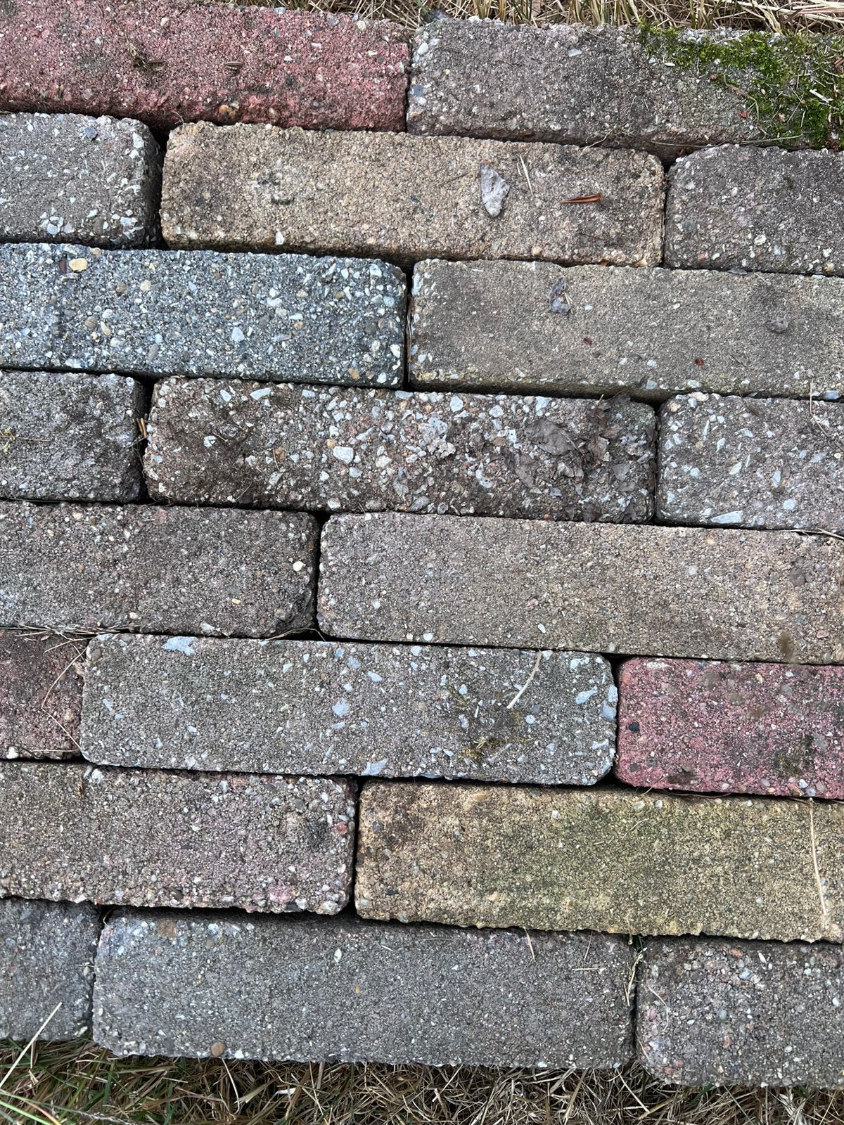 Gebakken klinkers mix kleur, direct zo te laden, Ophalen, Gebruikt, Keramiek, Klinkers