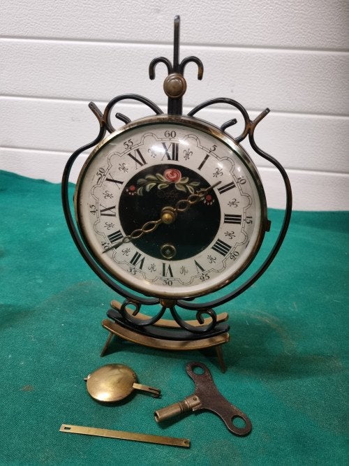 orfac klok tafelmodel met sleutel, Ophalen of Verzenden, 'T Olde Gre-j, Info@toldegrej.nl, Endepoelstraat 20f Didam