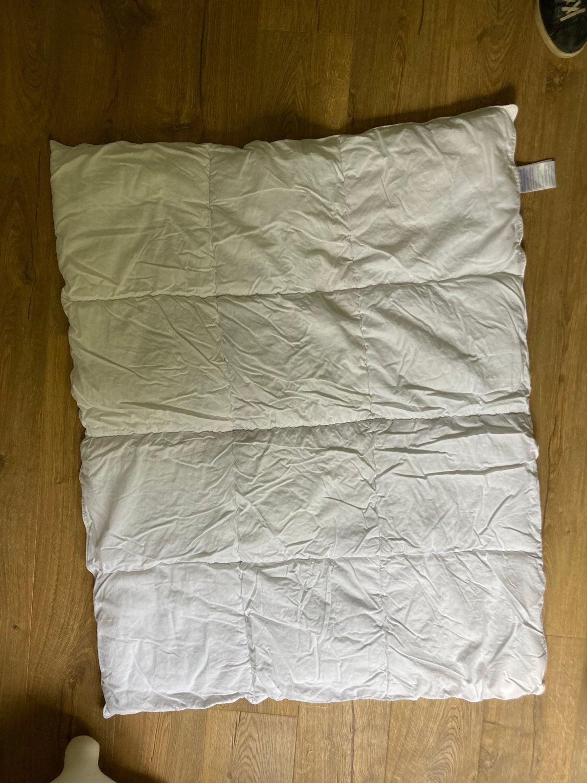 Bambino Dekbed 100x135 cm - 100% Katoen/Katoen, Gebruikt, Jongetje of Meisje, Wit, Deken of Dekbed