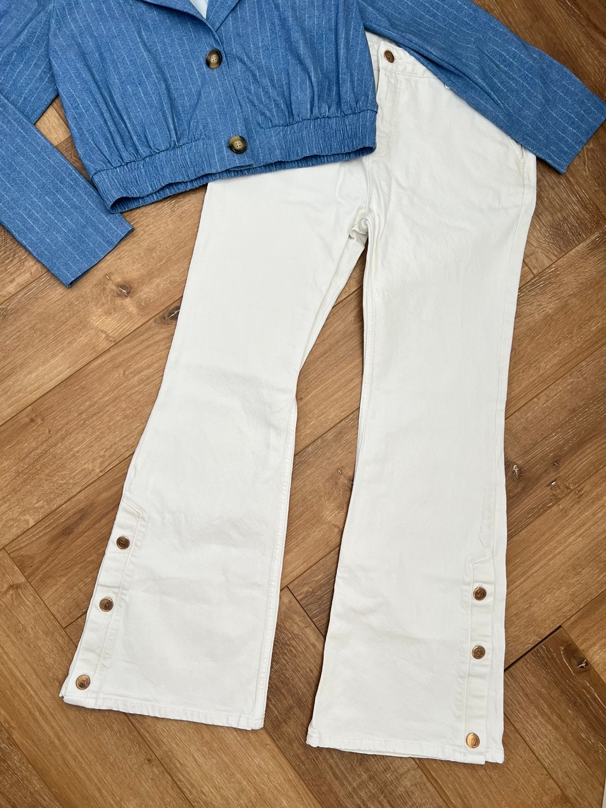 Studio anneloes set M ruby blazer jasje & denim spijkerbroek, Maat 38/40 (M), Blauw, Ophalen of Verzenden, Zo goed als nieuw