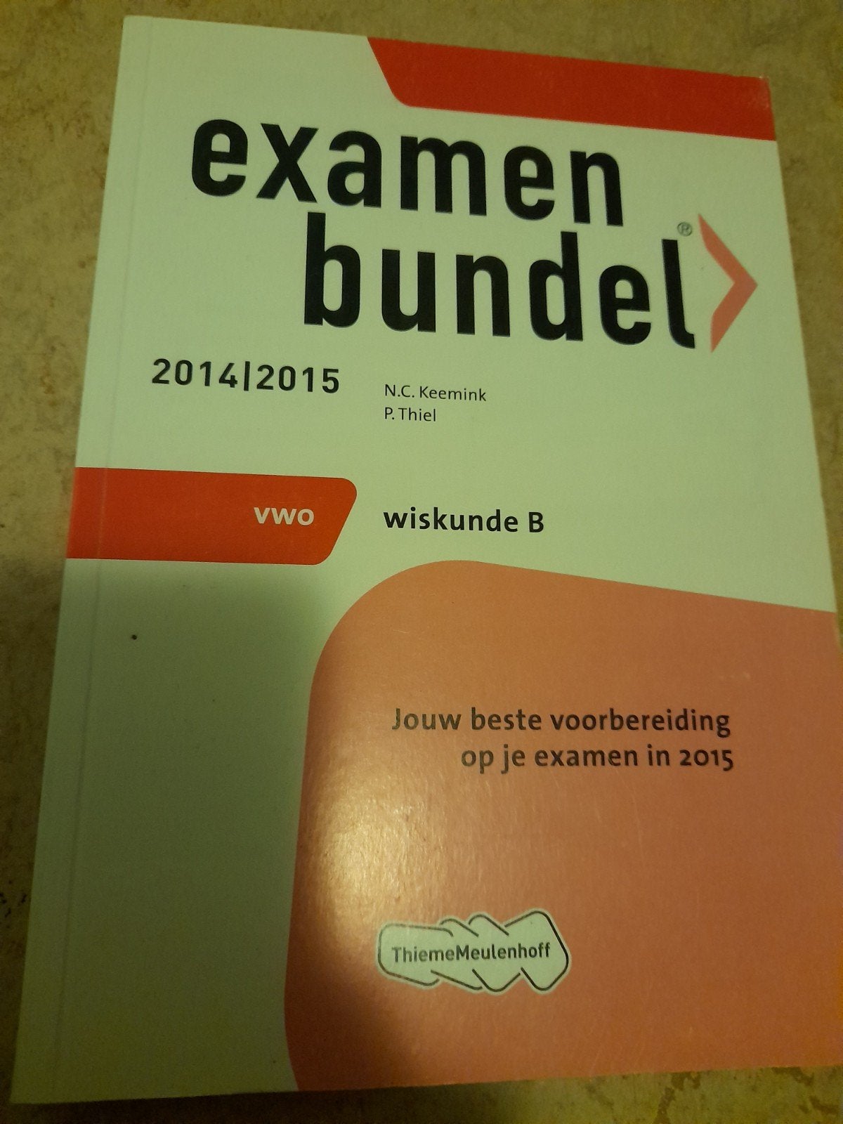 Examenbundel VWO Wiskunde B 2014/2015, Boeken, VWO, Ophalen of Verzenden, Zo goed als nieuw, Wiskunde B