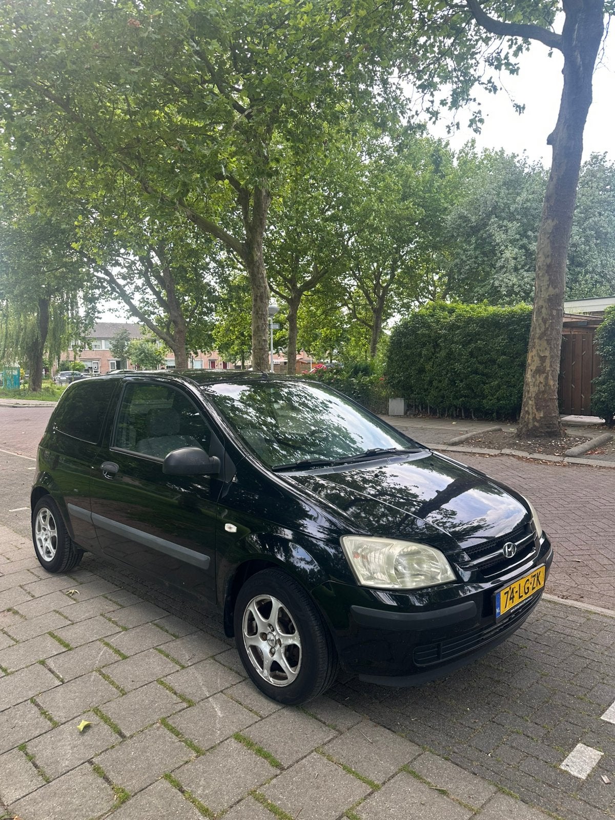 Hyundai Getz 1.3 3DRS 2003 Zwart, Auto's, Hyundai, Particulier, Getz, Benzine, C, Hatchback, Handgeschakeld, Origineel Nederlands