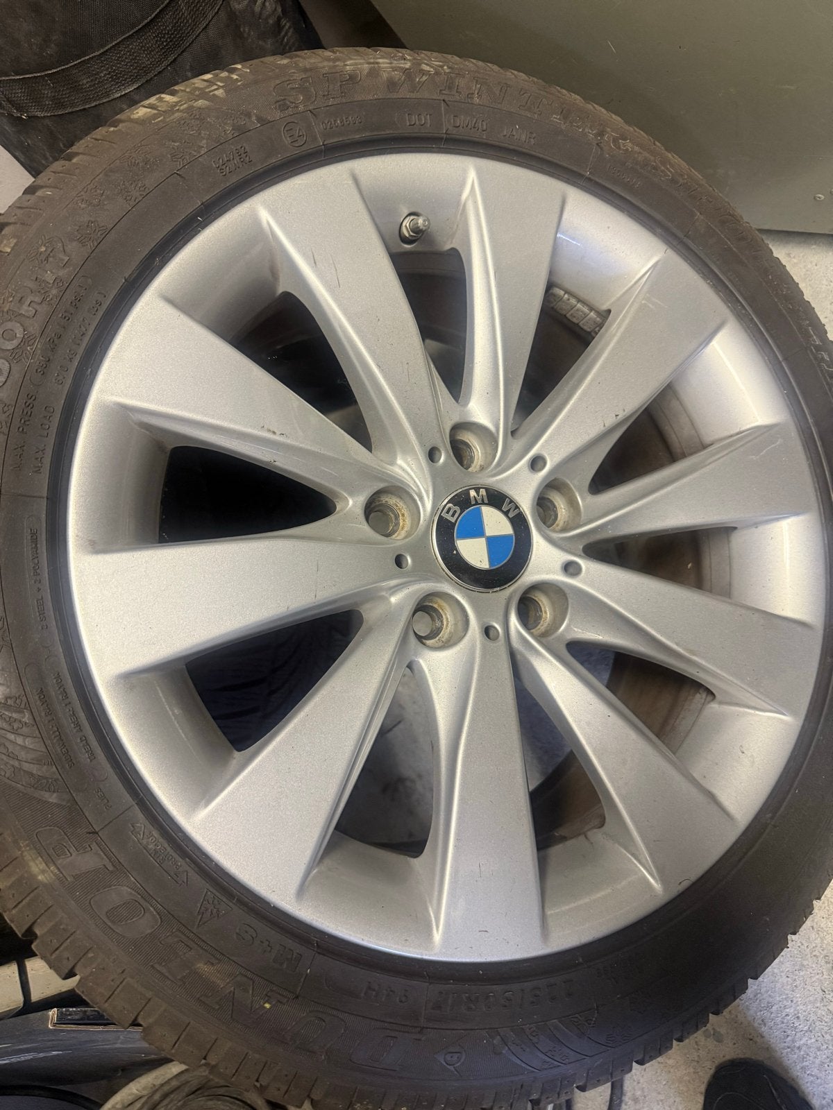 BMW Winterbanden met Velgen 225/50R17 bmw f30, Ophalen, Gebruikt, Banden en Velgen, 17 inch