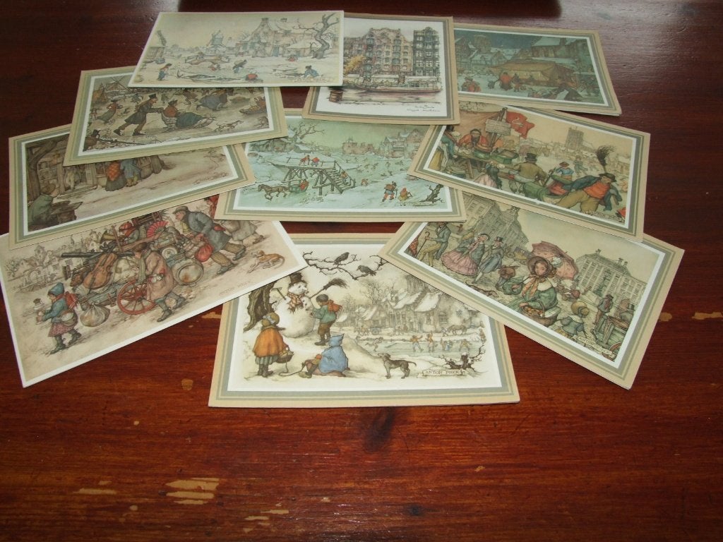 B - ILLUSTRATOR-ANTON PIECK - 10X, Gebruikt, Verzenden, Voor 1940, Prent