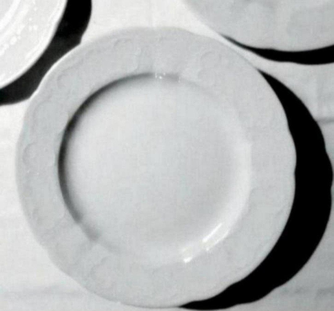 Seltmann Weiden set witte soep borden relief rand, Ophalen of Verzenden, Zo goed als nieuw, Bord(en), Overige stijlen