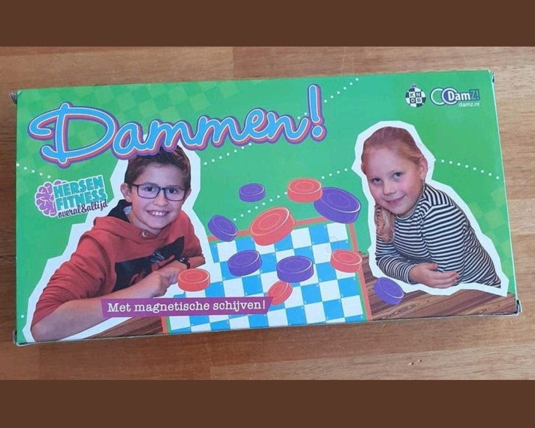 Magnetisch damspel, damset  dammen, Een of twee spelers, Ophalen of Verzenden, Nieuw