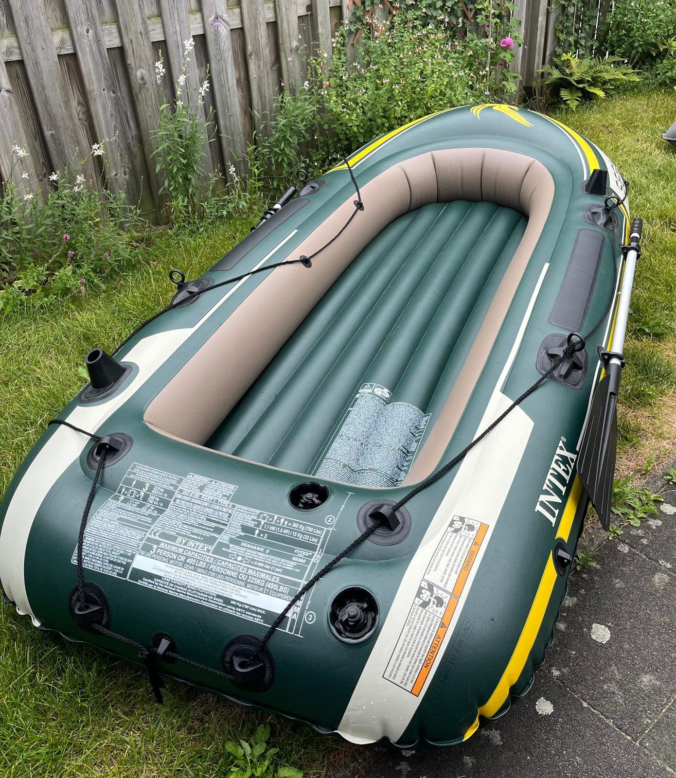 Intex seahawk 3 opblaasboot rubberboot, Ophalen, Zo goed als nieuw