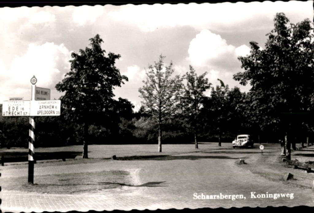 schaarsbergen, kvr8-2204 koningsweg citroen en anwb, Ophalen of Verzenden, 1920 tot 1940, Ongelopen, Gelderland