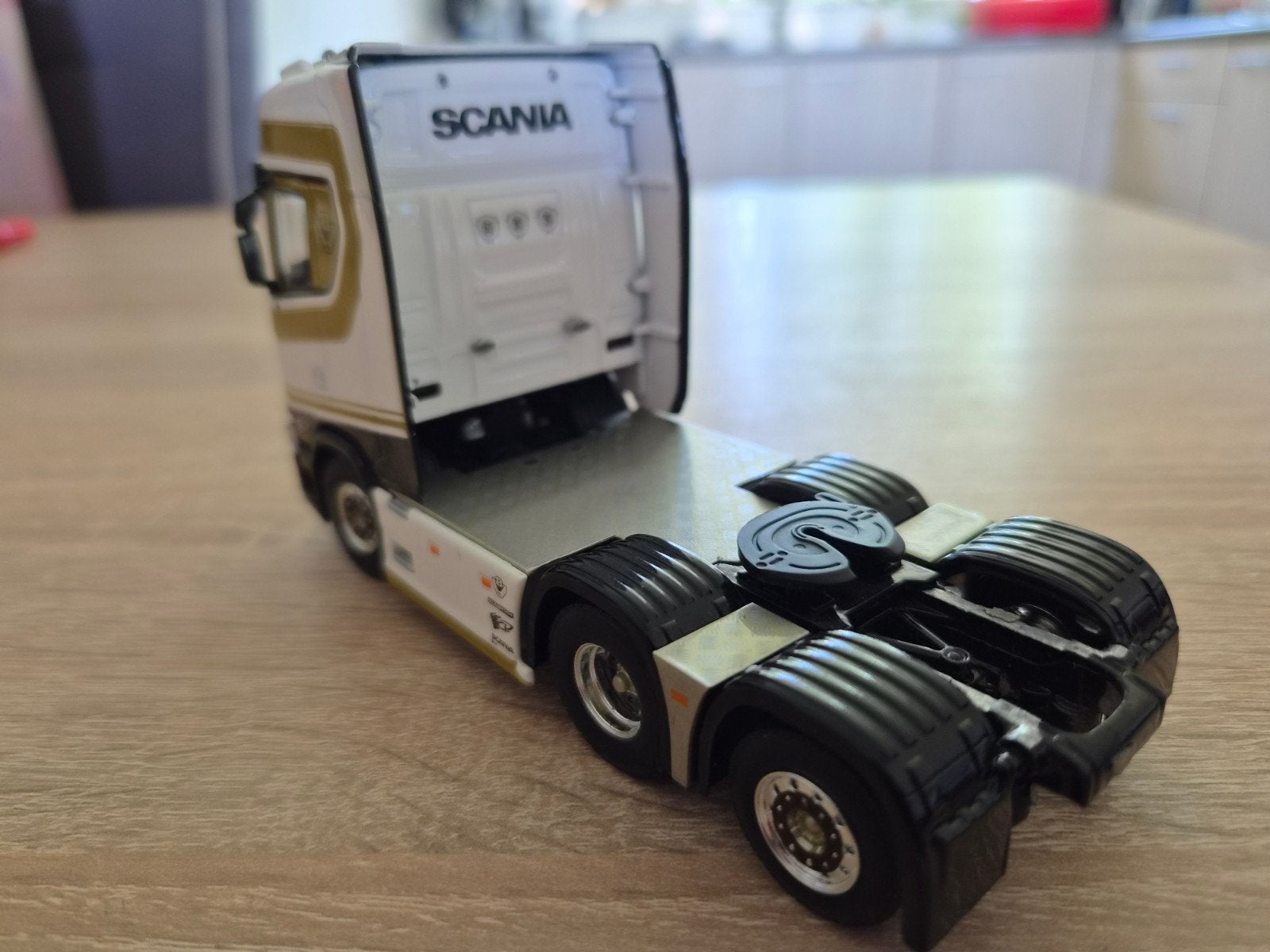 Scania verlhac tp, Hobby en Vrije tijd, Modelauto's | 1:50, Tekno, Zo goed als nieuw, Tekno, Bus of Vrachtwagen