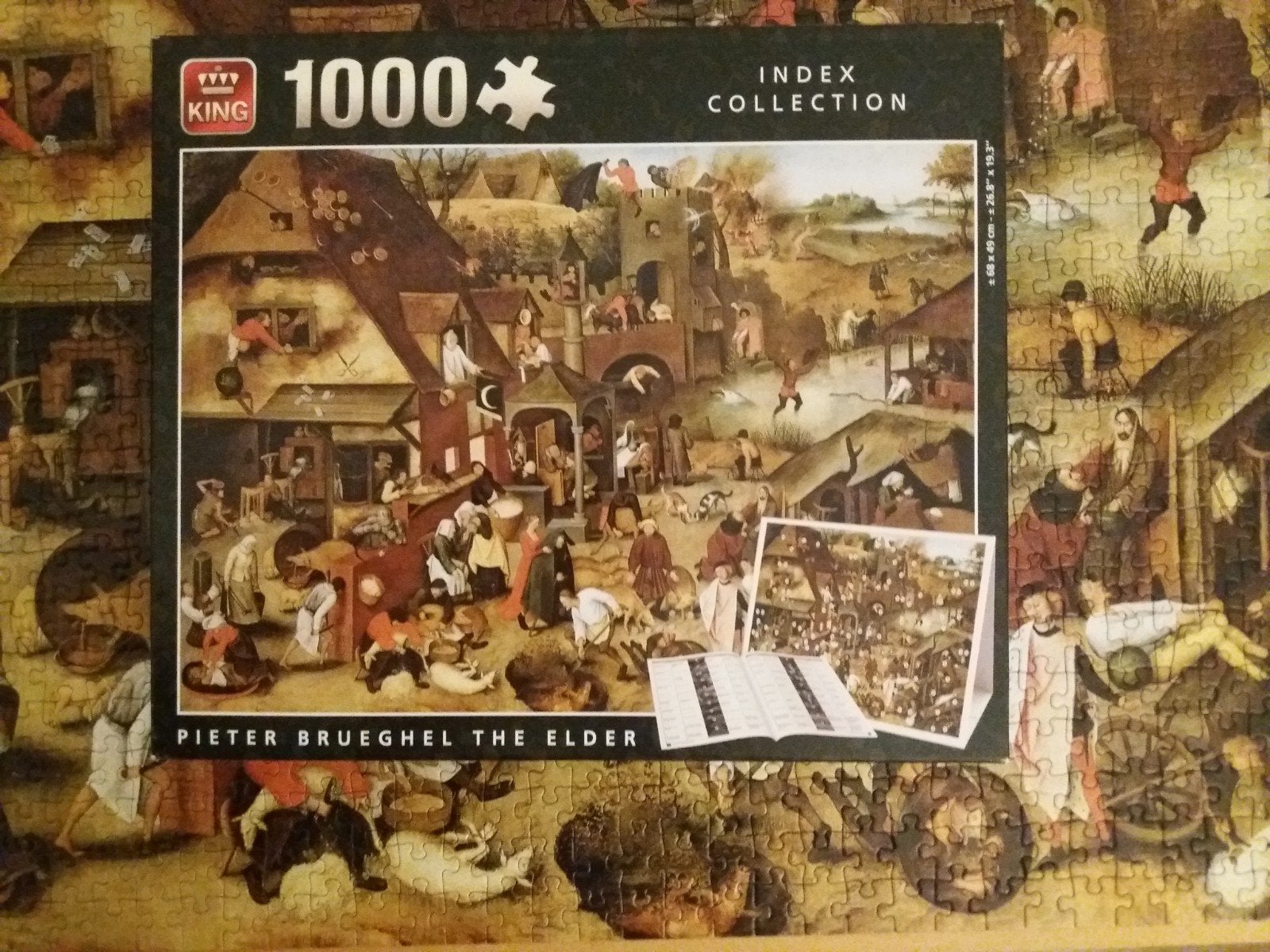 Puzzel - King - 1000 Stukjes, Ophalen, 500 t/m 1500 stukjes, Zo goed als nieuw