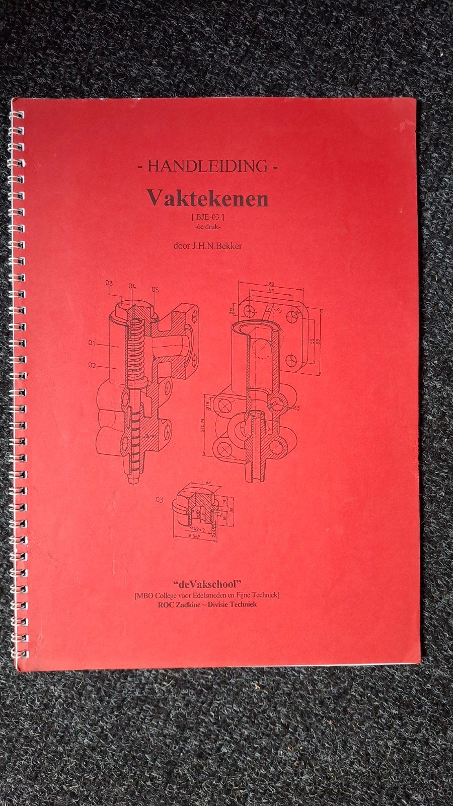 Vaktekenen "de Vakschool" Schoonhoven ROC Zadkine, Boeken, Ophalen of Verzenden, Overige niveaus