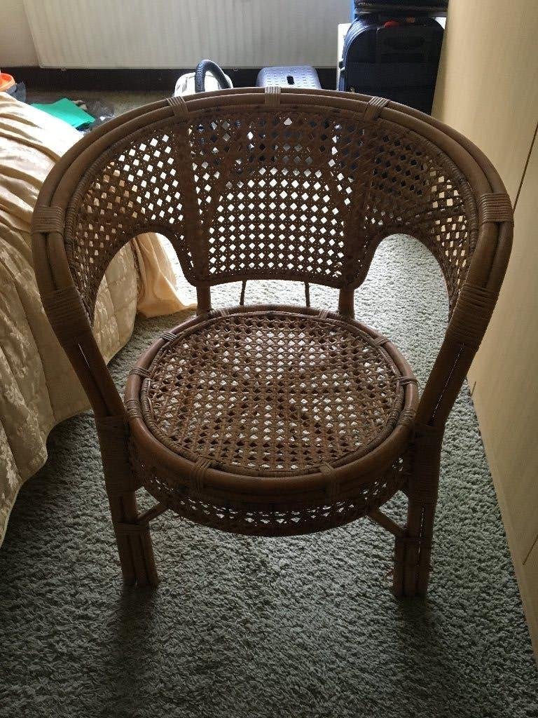 bamboe stoel, Ophalen, Gebruikt