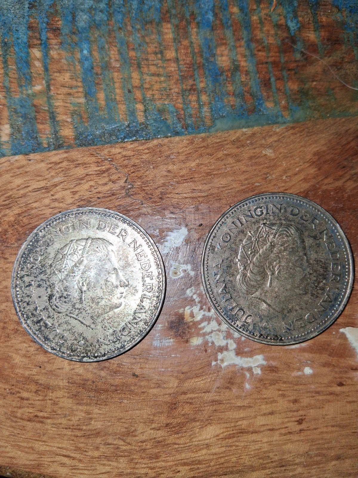 2x Het Zilveren Tientje - Koningin Juliana 1970, Koningin Juliana, Setje, Zilver, Ophalen of Verzenden