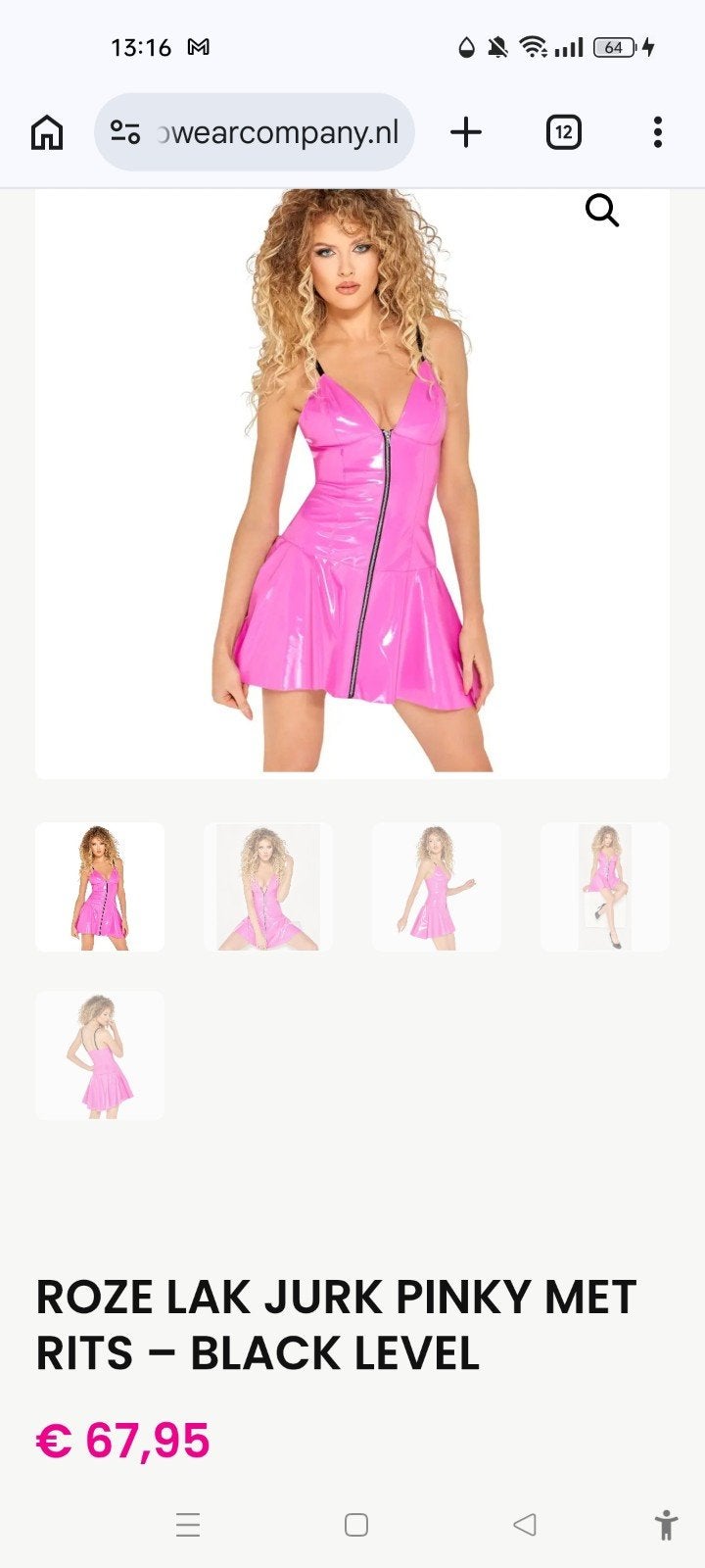 Nieuw Roze korte jurk Black Level, mt. L, Kleding | Dames, Ophalen of Verzenden, Zo goed als nieuw, Roze, Boven de knie