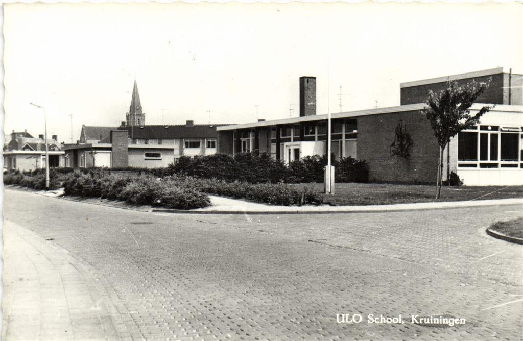 ULO School, Kruiningen - ongelopen, Verzamelen, Ansichtkaarten | Nederland, Ophalen of Verzenden, Voor 1920, Ongelopen, Noord-Brabant