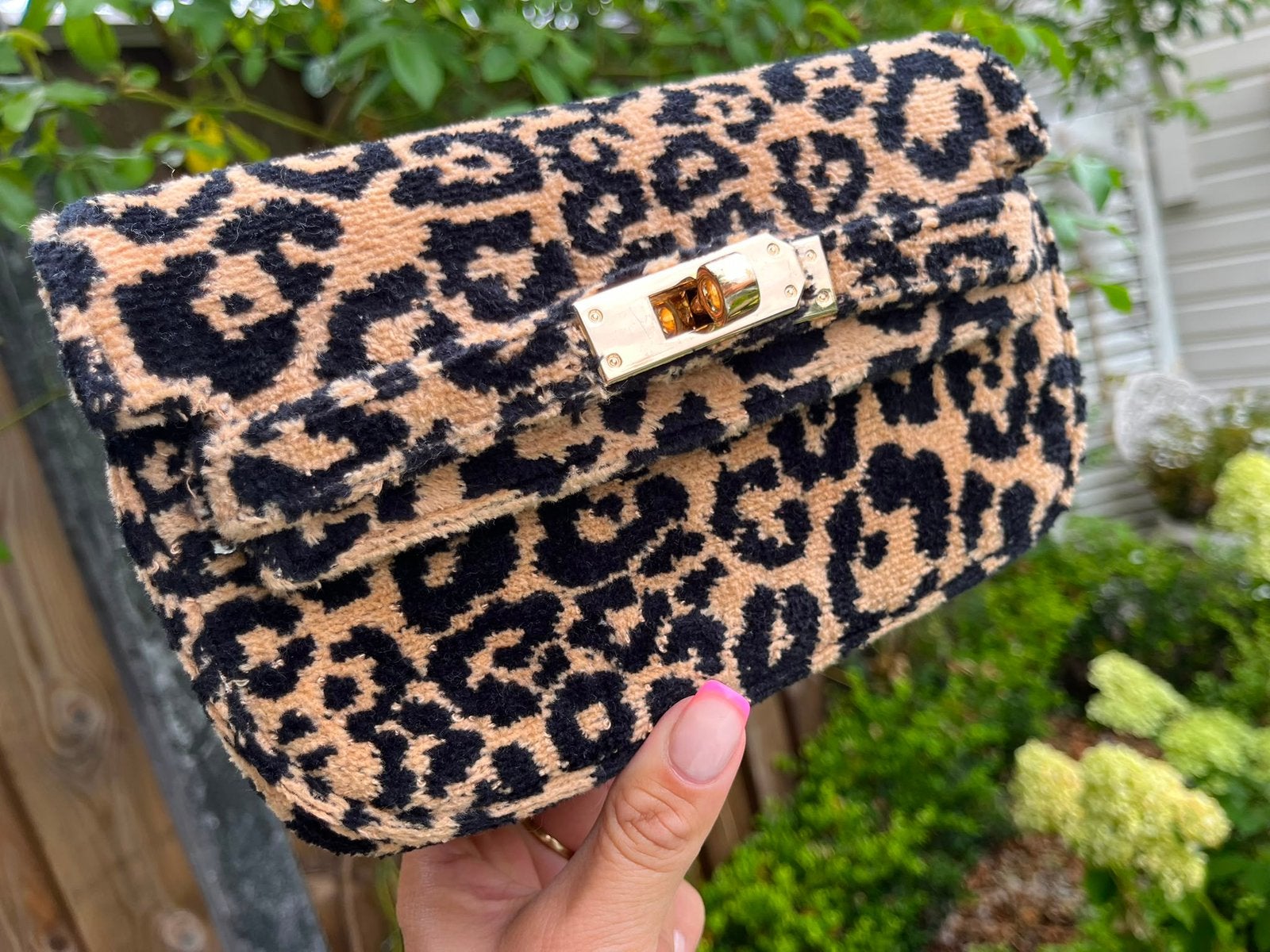 Terry bag leopard van Reetsj, Ophalen of Verzenden, Zo goed als nieuw, Zwart