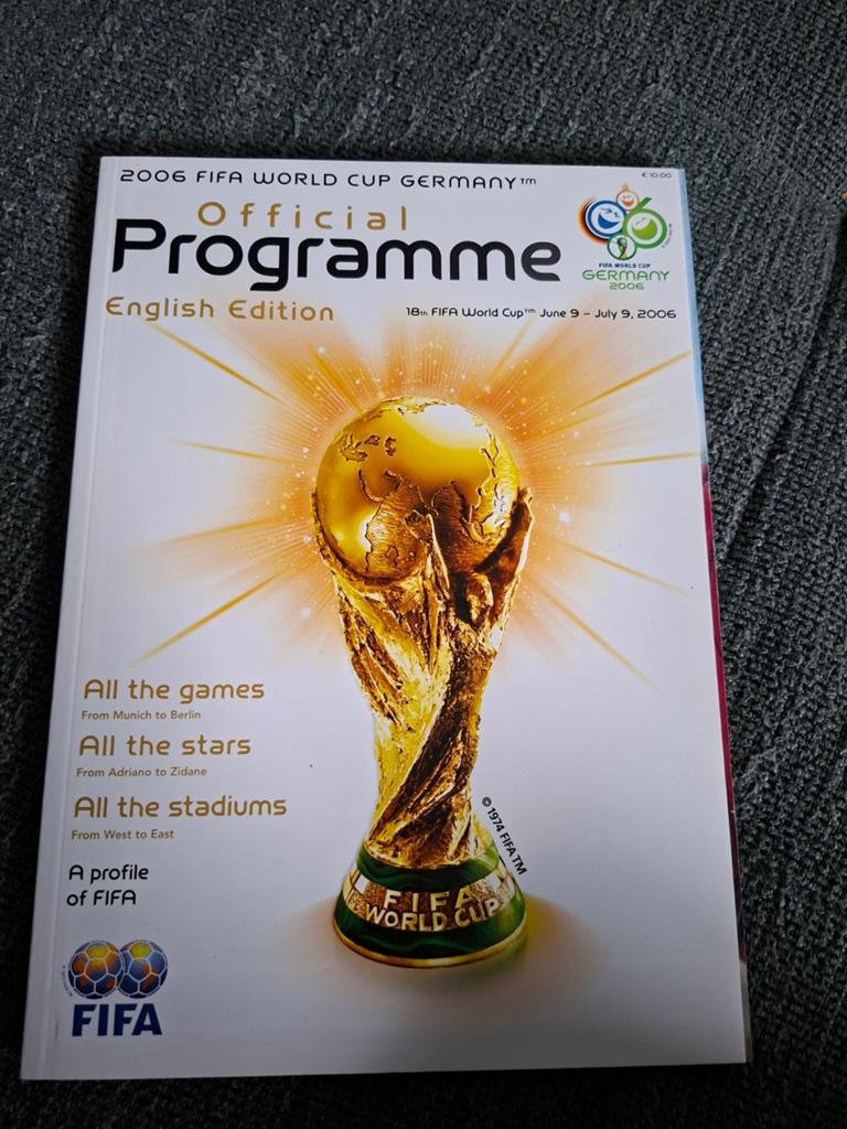 WK Voetbal 2006 Officiele Programma Magazine, Verzamelen, Ophalen of Verzenden, Zo goed als nieuw, Buitenlandse clubs, Boek of Tijdschrift