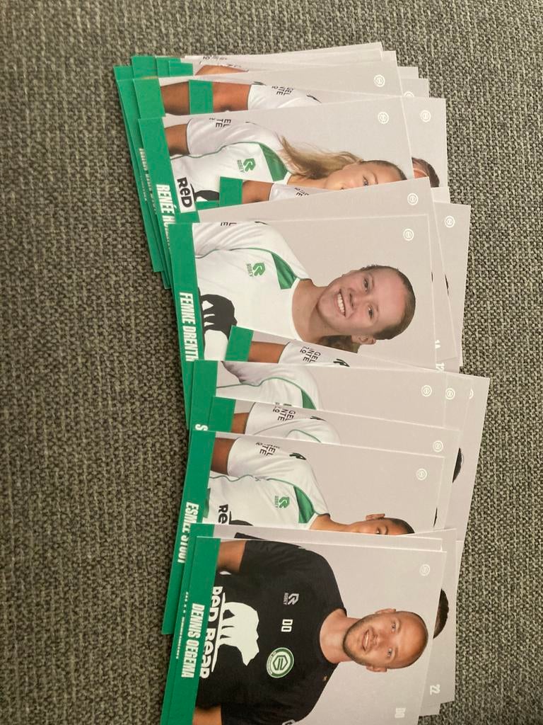 SET 23 SPELERSKAARTEN FC GRONINGEN VROUWEN TEAM, Ophalen of Verzenden, Zo goed als nieuw, Overige binnenlandse clubs, Spelerskaart