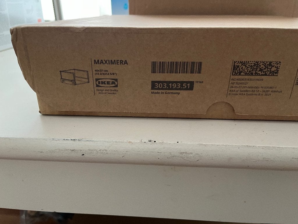 IKEA Maximera lade 40 x 37 cm. Nieuw! 303.193.51, Ophalen, Wit, Nieuw, 50 tot 100 cm