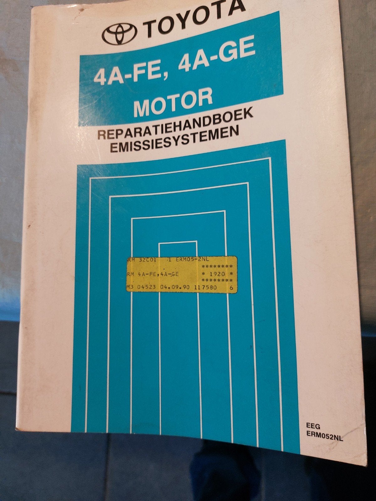 REPARATIEHANDBOEK EMISSIESYSTEMEN TOYOTA 4A-FE 4A-GE MOTOR, Ophalen of Verzenden