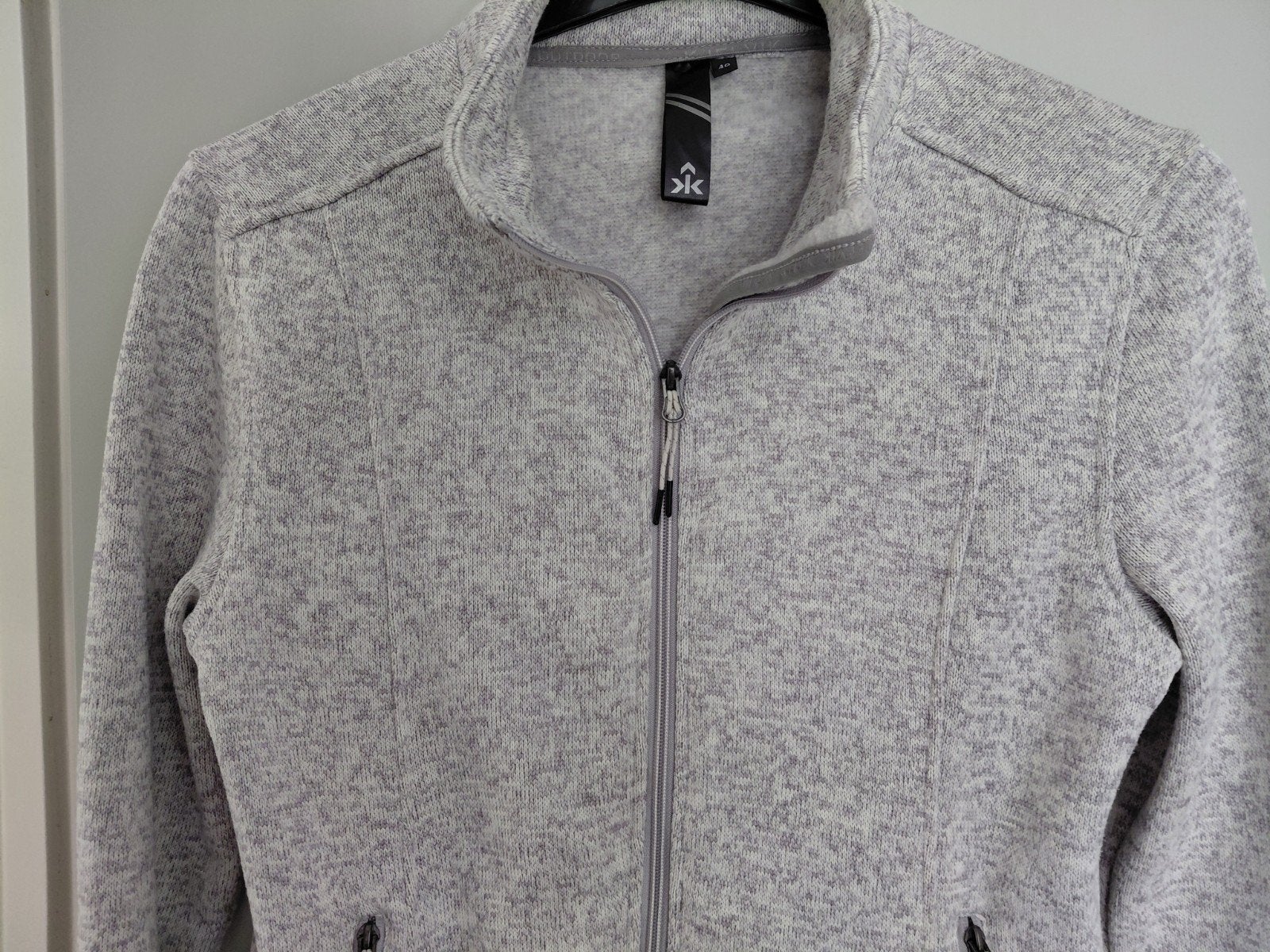 Dames vest/jas, Ophalen of Verzenden, Zo goed als nieuw, Maat 38/40 (M), Grijs