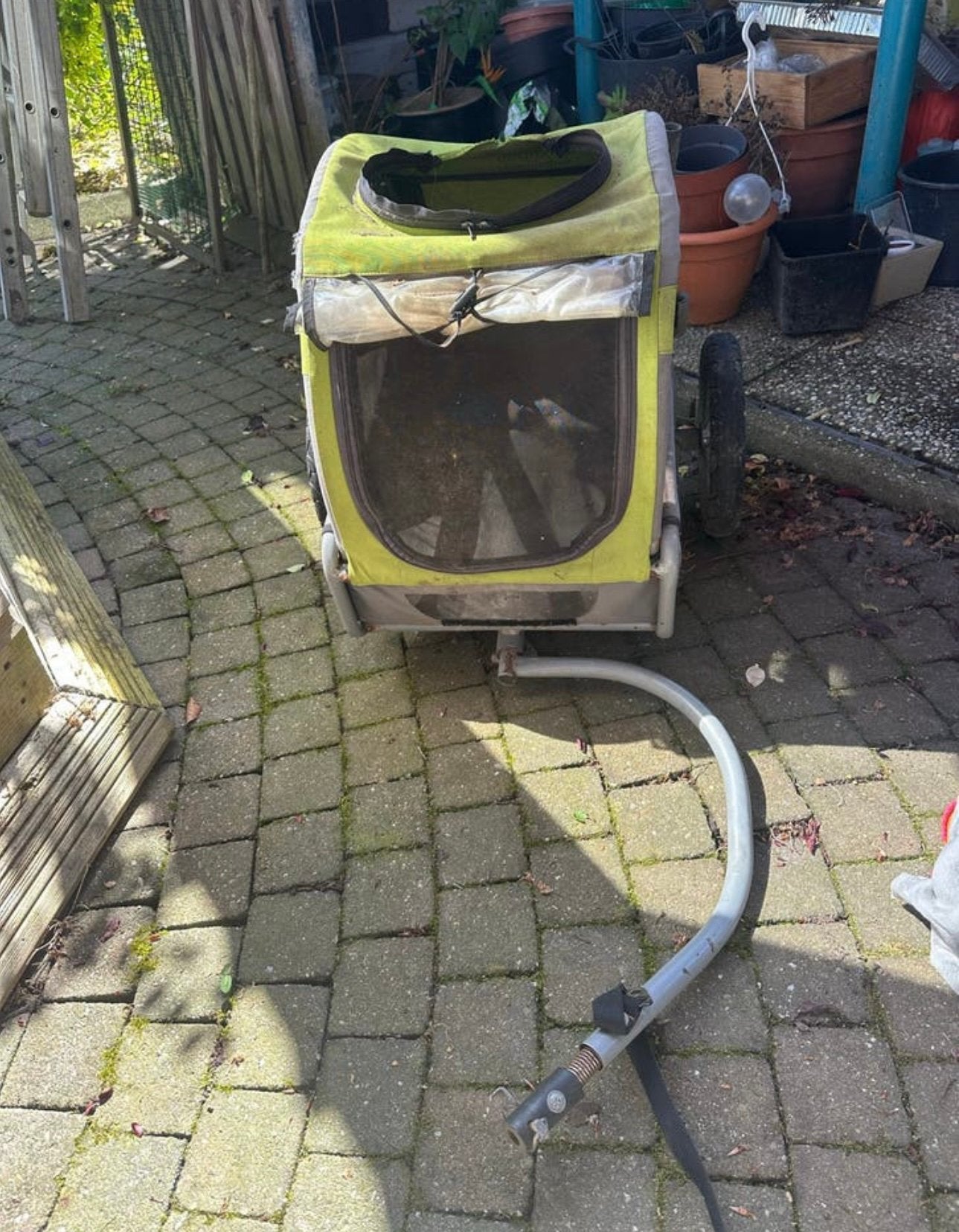 Honden kar opknapper incl. fiets bevestiging, Ophalen of Verzenden, Gebruikt, Hondenkar