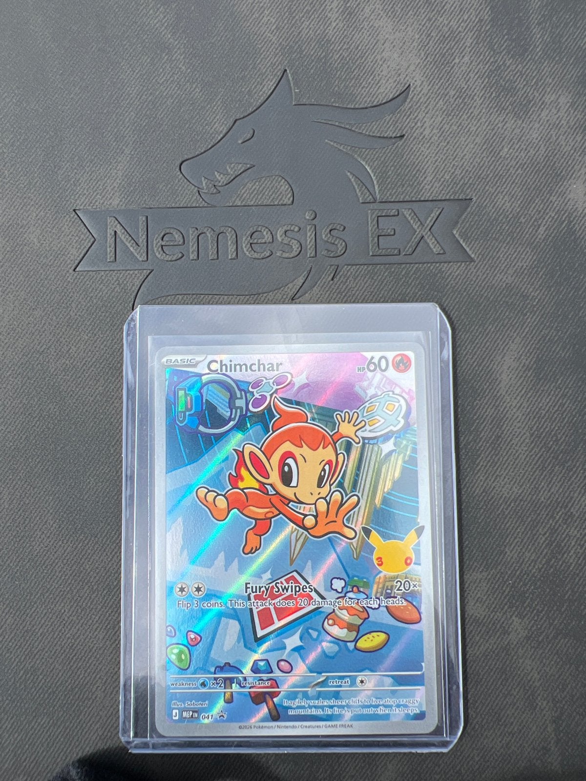Pokemon Kaart Chimchar 047/091 Holo Reverse Holo, Hobby en Vrije tijd, Ophalen of Verzenden, Zo goed als nieuw, Losse kaart, Foil