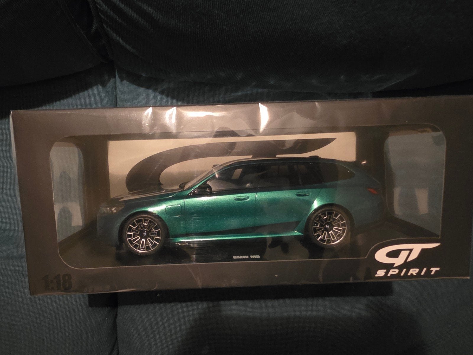 BMW M5 Touring 1:18 Groen GT Spirit Modelauto, Ophalen of Verzenden, Nieuw, Auto, Overige merken
