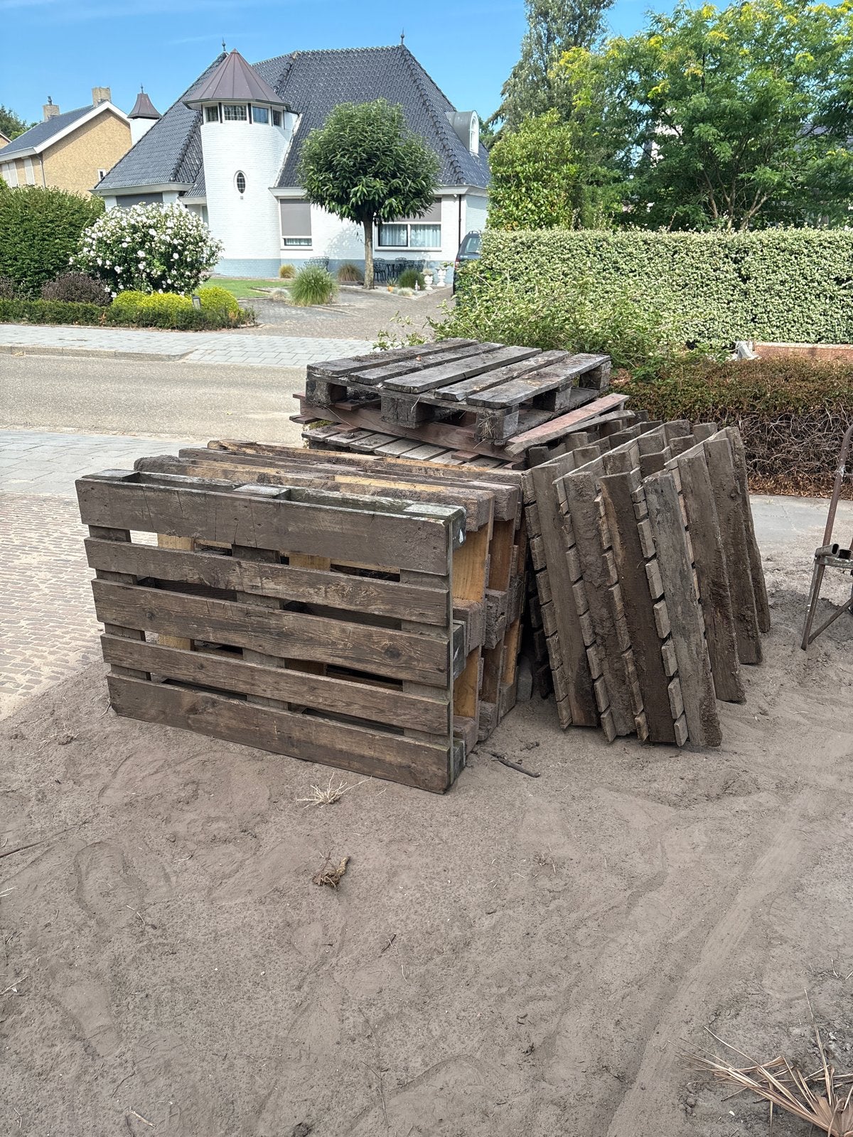 Gebruikte pallets - stookhout, Ophalen, Gebruikt, 50 mm of meer, Pallet