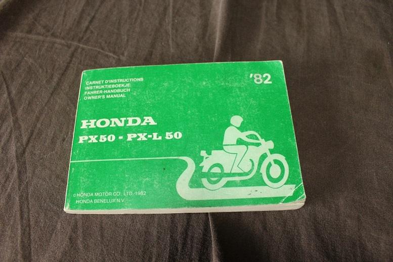 Honda PX50 PX-L50 1982 bromfiets instructie boekje handbuch, Ophalen of Verzenden, Gebruikt