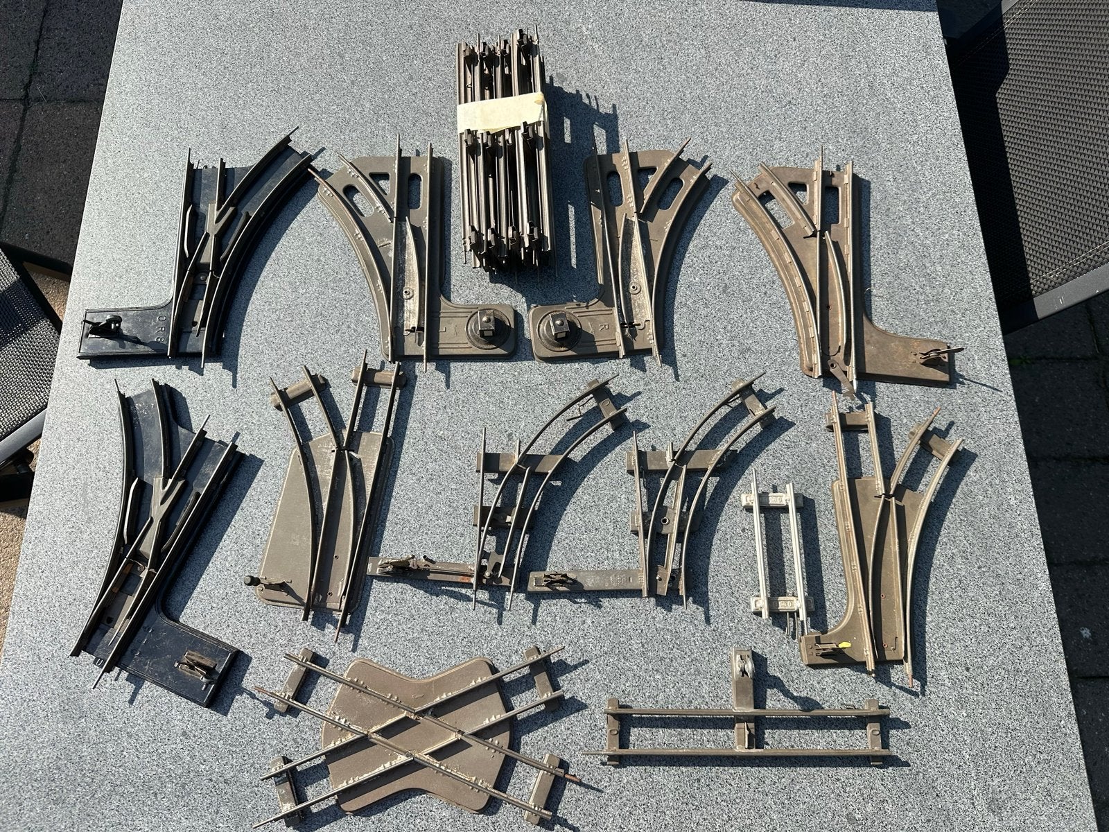 Spoor 0 rails en wissels - Diverse gebruikte onderdelen, Overige merken, Gebruikt, Gelijkstroom of Wisselstroom, Rails