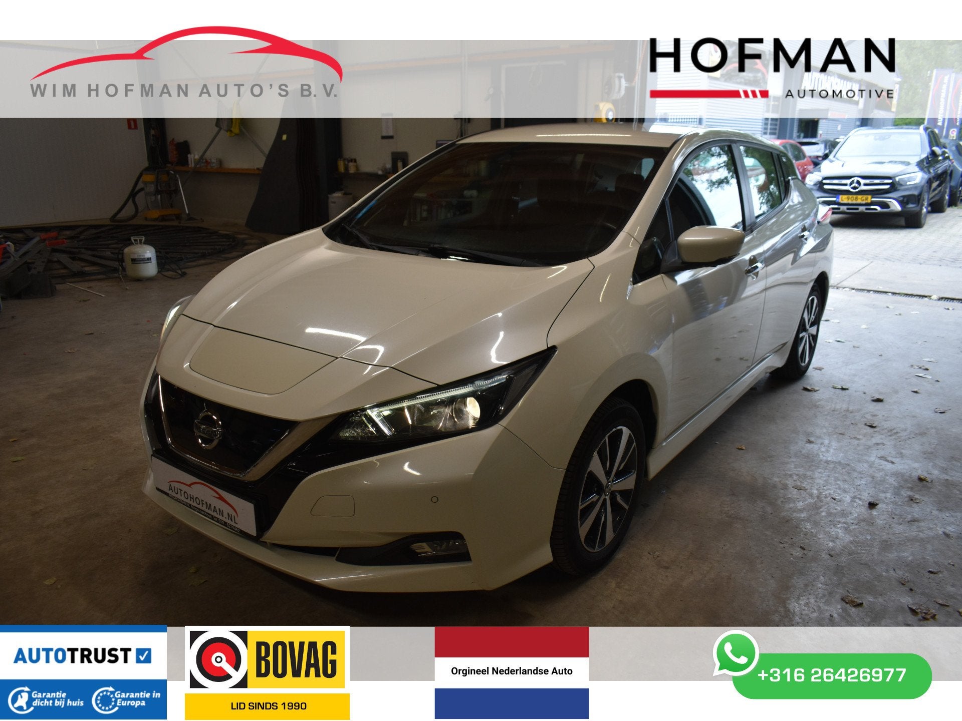 Nissan Leaf Acenta 40 kWh € 6240,- Netto exportprijs excl, Auto's, Nissan, Gebruikt, 150 pk, Wit, Origineel Nederlands