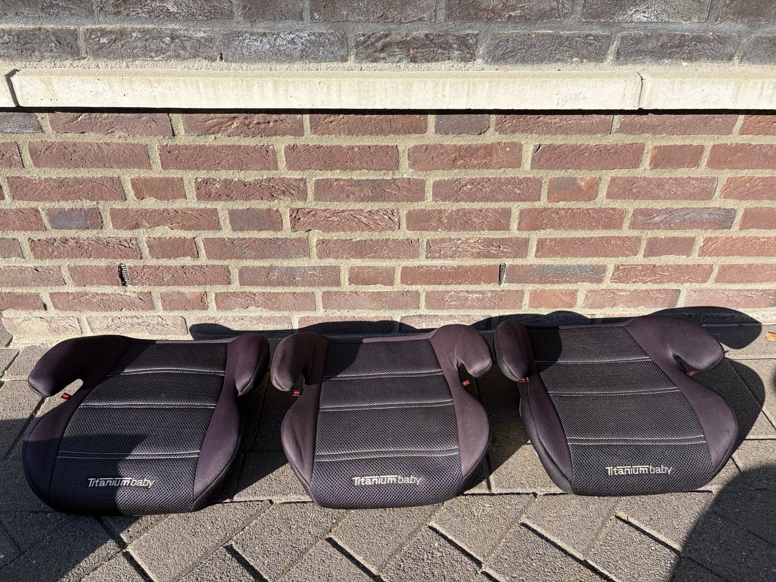 3x Titanium Baby Zitverhoger Zwart - 15-36 kg, Overige merken, 15 t/m 36 kg, Ophalen of Verzenden, Gebruikt